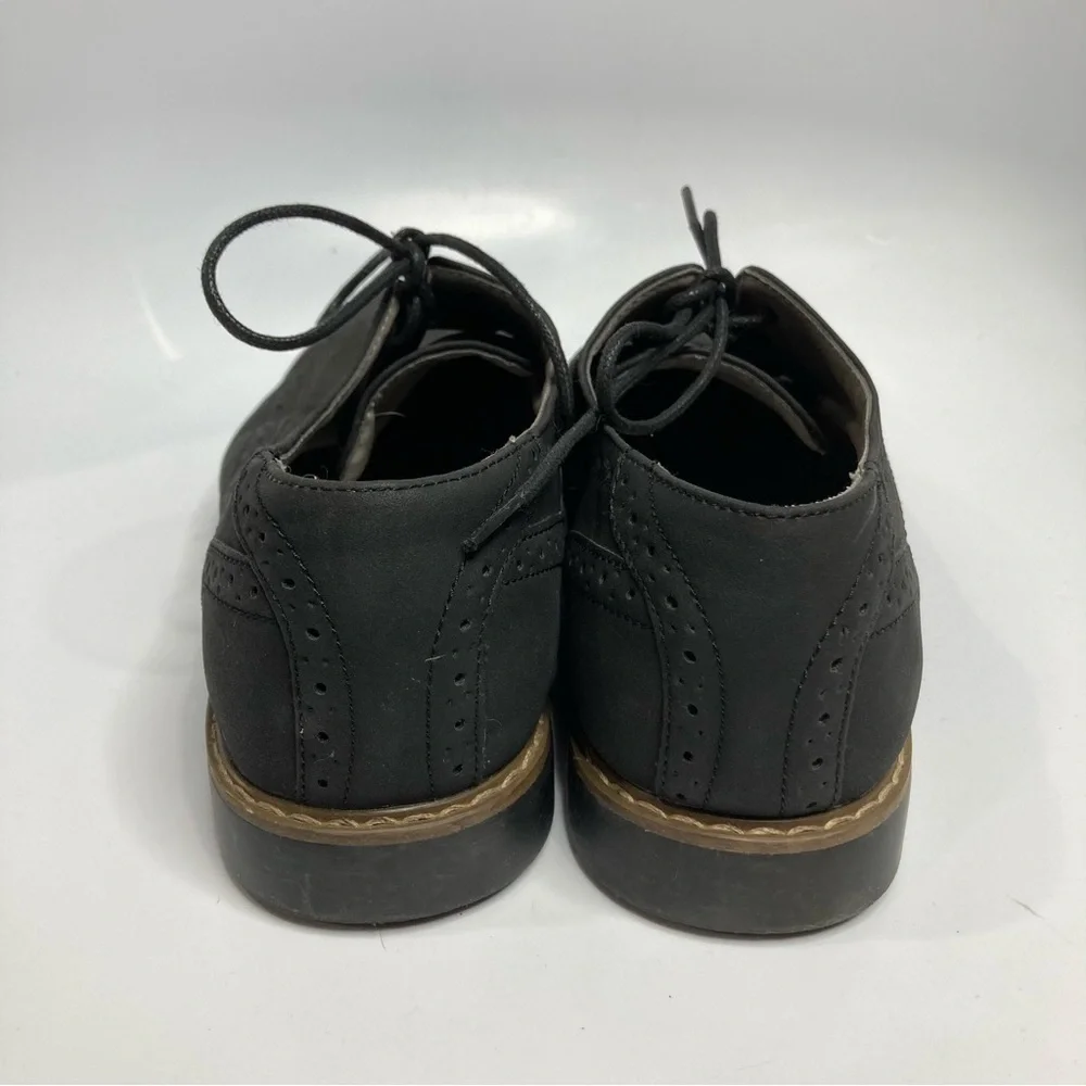 Reserved footwear wingtip shoes‎ faux suede black size 9.5